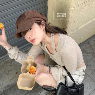 Corduroy Newsboy Hat H050 หมวกนิวส์บอย ผ้าลูกฟูก