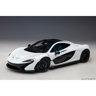 AUTOart McLAREN P1 (ALASKAN DIAMOND WHITE W/ BLUE/BLACK INTERIOR)