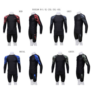 91024 ชุดว่ายน้ำชาย เซต 2 ชิ้น เสื้อแขนยาวกางเกงขายาว เนื้อผ้าดี