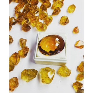 ซิทริน(Citrine) หินของพ่อค้า หินดิบยังไม่เจียไน (สุ่มก้อน)