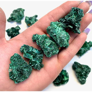 ONE Malachite fibrous stone from Africa - appx 1"-2" select your size - green natural specimen mineral