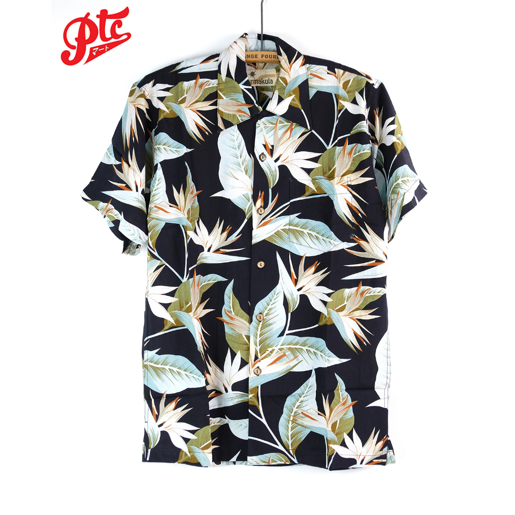 เสื้อฮาวาย Karmakula Cartagena Black  Hawaii Shirt