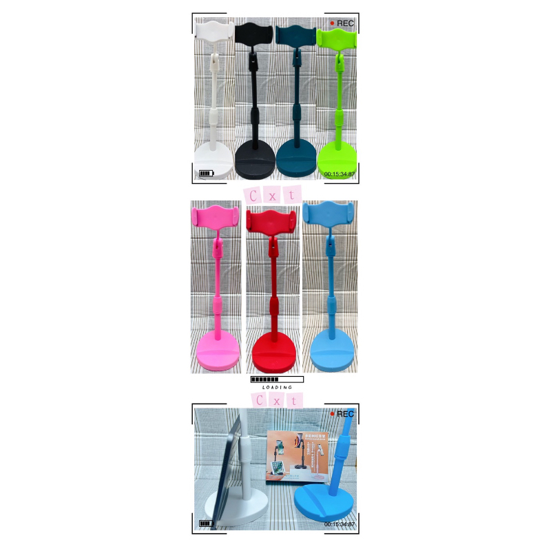 ขาตั้งมือถือ/ที่จับโทรศัพท์ ที่วางโทรศัพท์ ไลฟ์สด (7สี2in1)ปรับสูงต่ำก้มเงยได้ 360 องศา