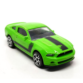 รถเหล็กมาจอเร็ต Majorette Ford Mustang Boss สีเขียว ขนาด 1/64 ยาว 8 cm มือสอง #002