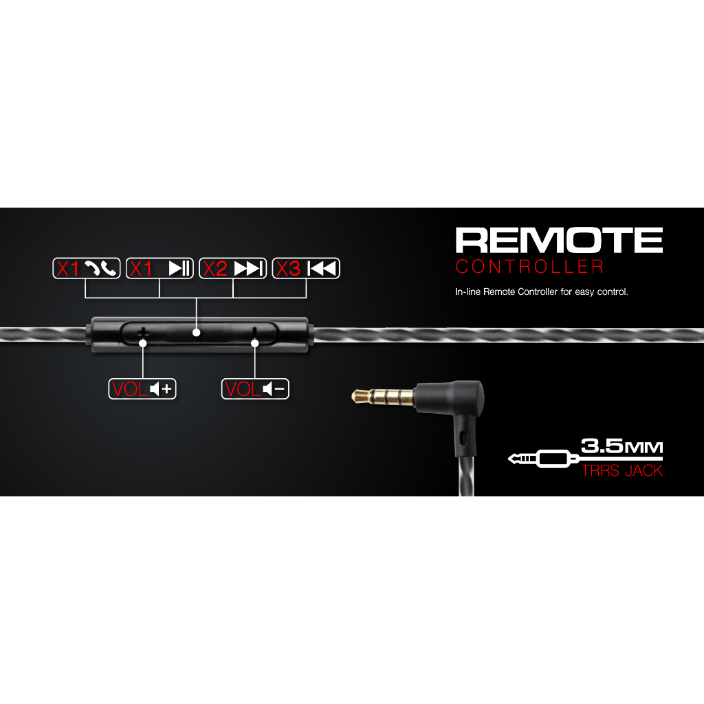 IN EAR HEADSET (หูฟังอินเอียร์) SIGNO EP-619 SPACER IN-EAR GAMING EARPHONES