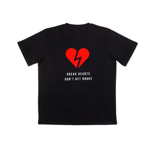 เสื้อคอกลม ผ้าฝ้าย 100% ลาย Artemis "Break Hearts, Dont Get Broke" | Minimal Tee | 100% Organic Cotton