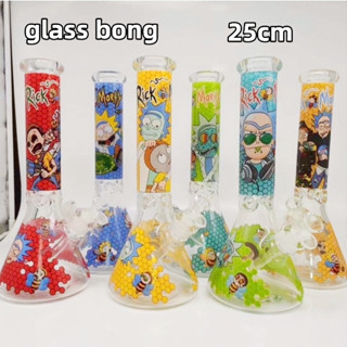 (สปอตสินค้า) Bong Glass บ้องแก้ว บ้อง Screen กับโจ๋ ขวดแก้วสมุนไพร ลายการ์ตูน💥💥