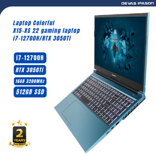 COLORFUL LAPTOP รุ่น X15-XS 22 i7-12700H/RTX 3050 Ti Gaming (BLUE) รับประกัน 2 ปี โดย Devas IPASON