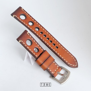 สายนาฬิกา Racing Rallye 3 watch strap 22/20mm ,20/18 mm 18/16 mm Natural leather 3 mm watch strap สายนาฬิกา พร้อมบัคเคิล