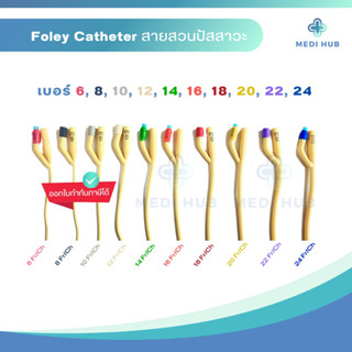 สายสวนปัสสาวะ 2 ทาง foley catheter 2 way สายฟอเร่ ผู้ป่วยติดเตียง โฟเรย์