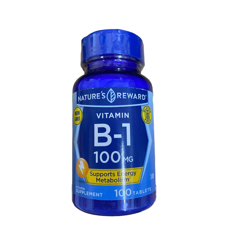 [ของแท้ ตรงปก] วิตามินบี1 / Vitamin B-1 / Thiamine 100 MG 100 Tablets by Nature’S Reward