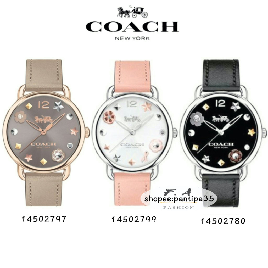 F.A ของแท้100% COACH 14502797 14502799 14502780 - 36mm นาฬิกาแบรนด์เนมCOACH นาฬิกาสำหรับผู้หญิง สินค้าพร้อมจัดส่งFA-588