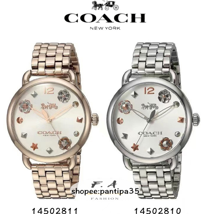 F.A COACH ของแท้100% 14502810 14502811 -36mm นาฬิกาแบรนด์เนมCOACH นาฬิกาสำหรับผู้หญิง สินค้าพร้อมจัดส่ง FA-50
