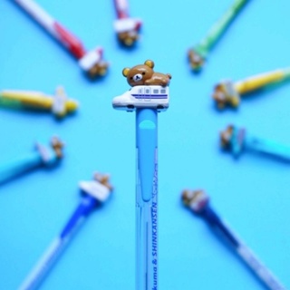 💙🚅 แท้ 100% ดินสอกด Rilakkuma X Shinkansen pencil 🚅💙 ริลัคคุมะ รุ่น รถไฟ แบบต่างๆ ในญี่ปุ่น