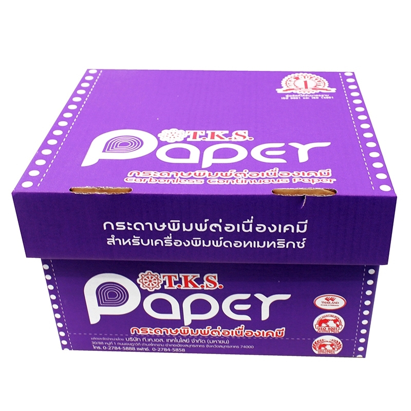 กระดาษต่อเนื่องเคมี ไม่มีเส้น ขนาด 9X11นิ้ว มี 2ชั้น/3ชั้น/4ชั้น T.K.S. Paper ราคา ถูกที่สุด ดีลบีเคเค แกลเลอรีภาพที่ 7