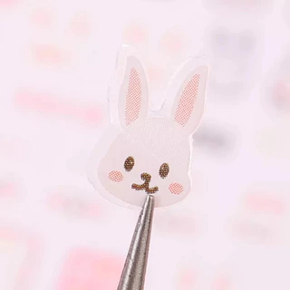 สติกเกอร์ พิมพ์ลายดอกไม้ 3D สำหรับตกแต่งเล็บ