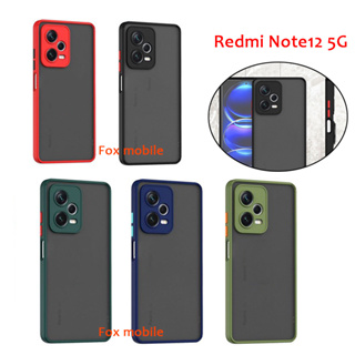 025 เคสผิวด้าน ตรงรุ่น Redmi Note12 5G/Redmi A2Plus เคสกันกระแทก เคสขอบสีหลังด้าน พร้อมส่ง เคส สำหรับ Redmi