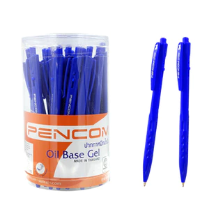 Cps02 ปากกาเลือกตั้ง ตัวดัง PENCOM ปากกาลูกลื่นหมึกน้ำมัน 1 มม เพ็นคอมพ์ (50 ด้าม)