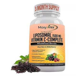 💥พร้อมส่ง💥Liposomal 1500mg Vitamin C-Complete, 180 Capsules