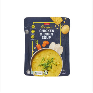 Coles - Classic chicken&amp;corn soup pouch430g