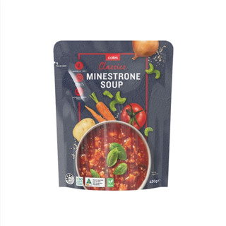 Coles - Classic minestrone soup pouch430g