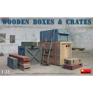 [MiniArt] 1/35 : Wooden Boxes &amp; Crates [MI 35581]