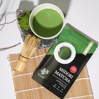 ผงชาเขียวมัทฉะ Midori ตัวท็อป🌟 แนะนำที่สุด!!! เกรดดี สีเขียวสด กลิ่นหอมฟุ้ง ชงนมชายังเด่น!!