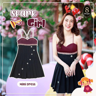 💎พร้อมส่ง💎8studio❤️Spark girl minidress