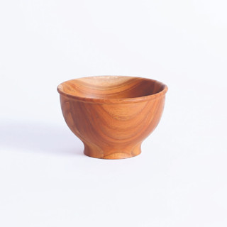 RING BOWL L (TEAK) (CU013) ถ้วยไม้สัก