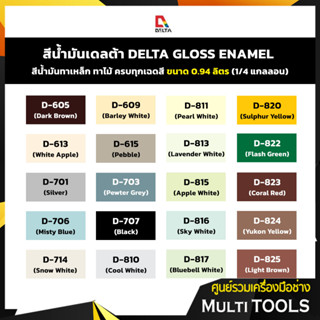 สุดคุ้ม # สีน้ำมัน DELTA  ขนาด 0.94 ลิตร