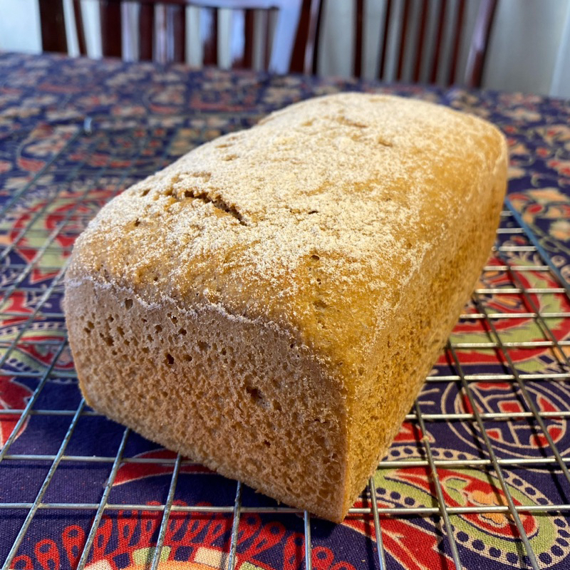 Wholewheat sourdough แป้งโฮลวีท 100%ไม่ผสมแป้งขาว นน.หลังอบ 630 กรัม