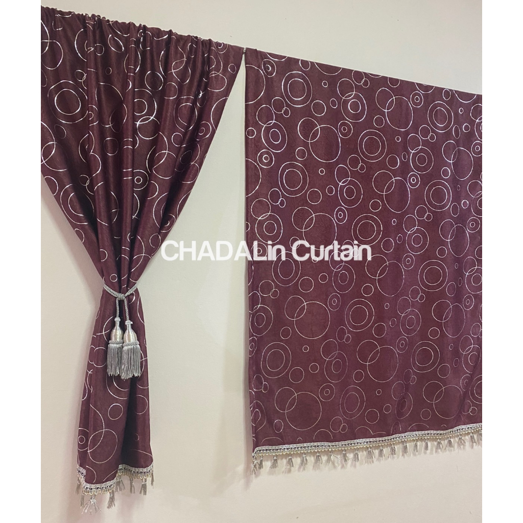 แนะนำ ผ้าม่าน ผ้าม่านสอดลวด ม่านหน้าต่าง  ม่านกันยูวี 80-90% ลายโดนัท (ราคาต่อ 1 ผืน) ผ้าม่านแบบสอดลวด ราคาพิเศษ มีเก็บเงินปลายทาง