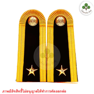 อินทรธนู ทบ ยศ อินทนู มีทุกยศ (พร้อมเครื่องหมายตามรูปเลยครับ) บ่าชุดขาว ดิ้นอินเดีย
