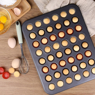 Just Kitchen 48‑Cup Non‑Stick Mini Round Cupcake Pan Tray Baking Mould Bakeware Cooking Accessory