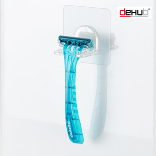 DeHUB Vacuum Pad ที่แขวน ที่โกนหนวด ติดผนังไม่ต้องเจาะ ตะขอแขวนที่โกนหนวด ที่วางที่โกนหนวด  (Vacuum Pad Razor Holder)