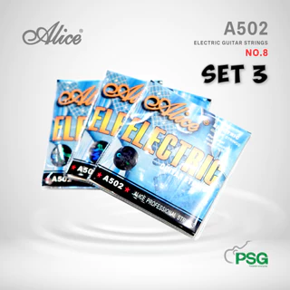 ALICE รุ่น A502 ELECTRIC GUITAR - SILVER เบอร์ 8 SET 3 ( ถูกมาก )