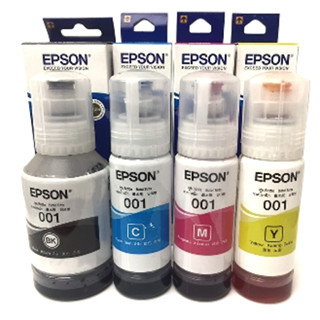 หมึก EPSON 001 ของแท้มีกล่อง T03Y100/ T03Y200/ T03Y300/ Y03Y400