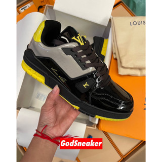 [ พร้อมส่ง ] LV Trainer Black Yellow Size 40 - 46 [ ORI ]