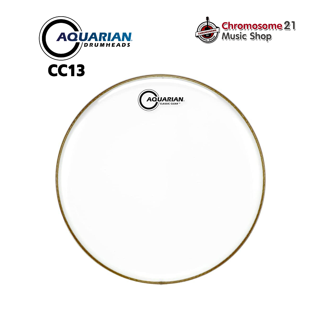 หนังกลองทอม Aquarian CC13 Classic Clear (หนังใสชั้นเดียว) ขนาด13นิ้ว