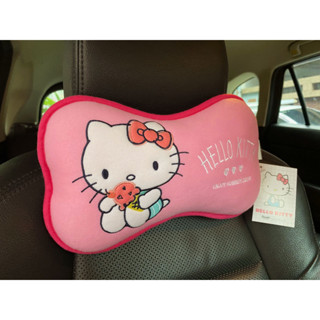 ลิขสิทธิ์แท้ เฮลโล คิตตี้ หมอนรองคอทรงกระดูก รองคอในรถยนต์ 1 ชิ้น Hello Kitty 1pc Car Neck Rest Cushion Head Pillow Pink