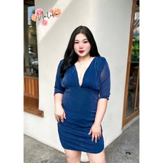 🔥Plussize🔥เดรสคนอ้วน🔥อก 38-50   เอว 34-44