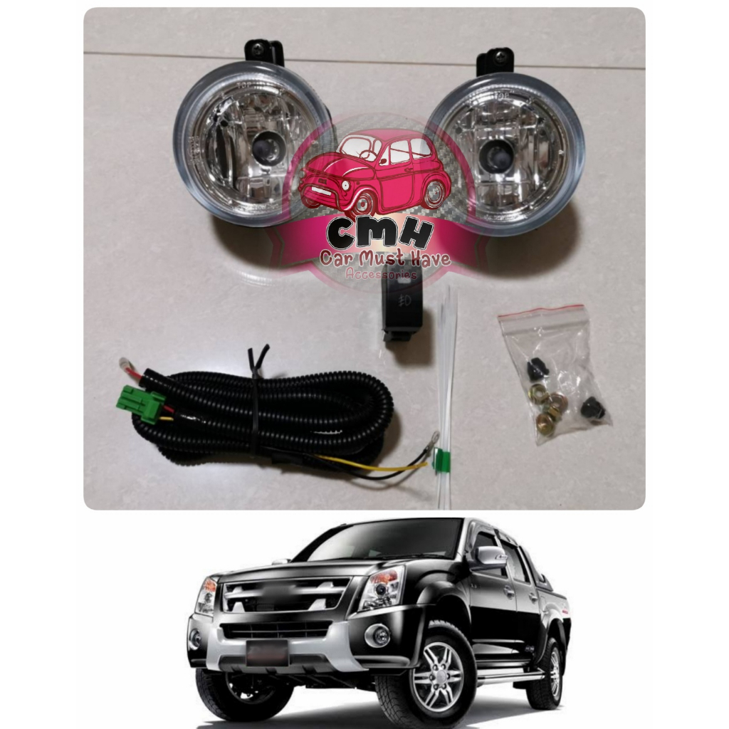 ไฟตัดหมอก สปอร์ต์ไลท์ แสงขาว ISUZU DMAX โคม ใส อีซูซุ ดีแม็ก 2007 2008 2009 2010 2011