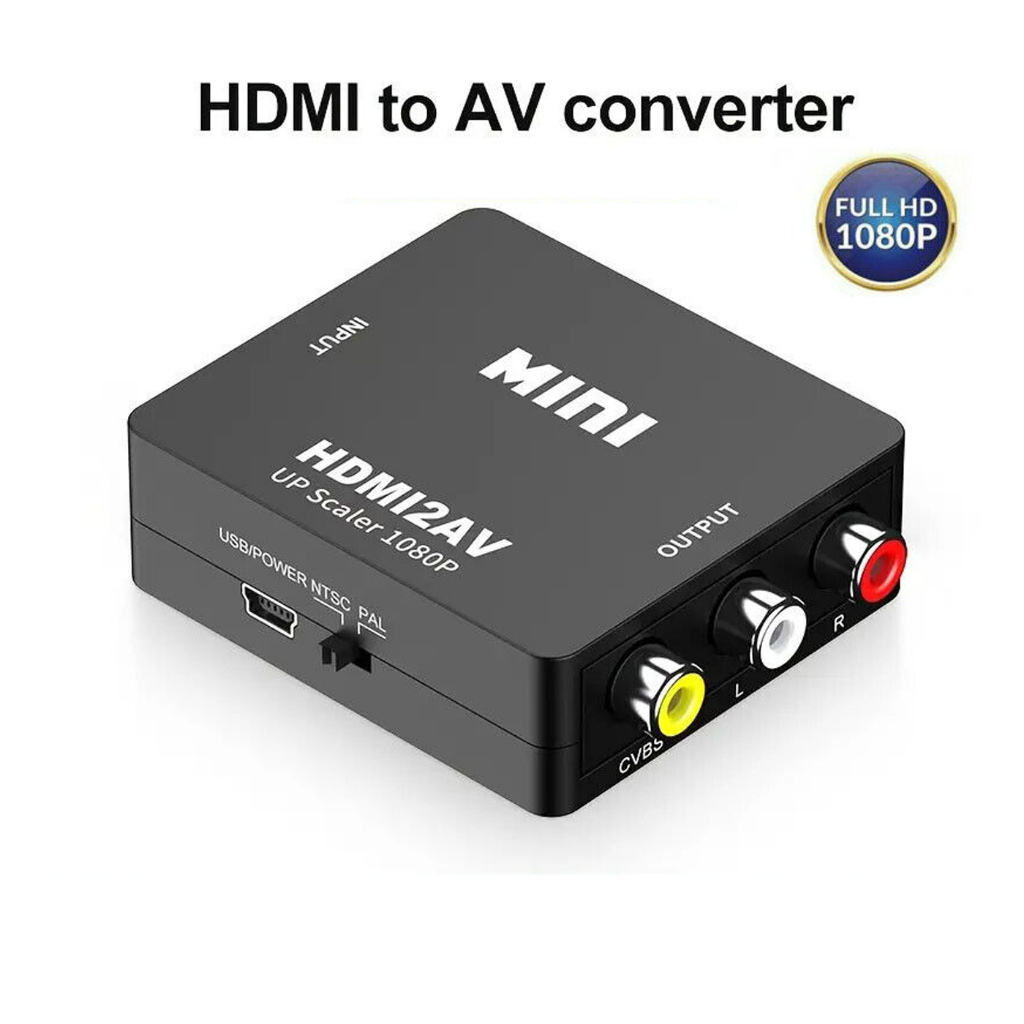 HDMI to AV Converter (1080P) แปลงสัญญาณภาพและเสียงจาก HDMI เป็น AV（HDMI2AV） #A-052