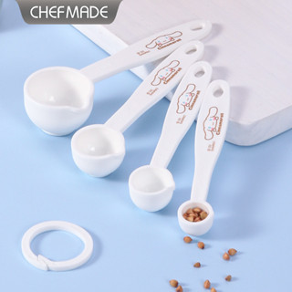 พร้อมส่ง ช้อนตวงชินนาม่อนโรล 4ขนาด แบรนด์ Chefmade