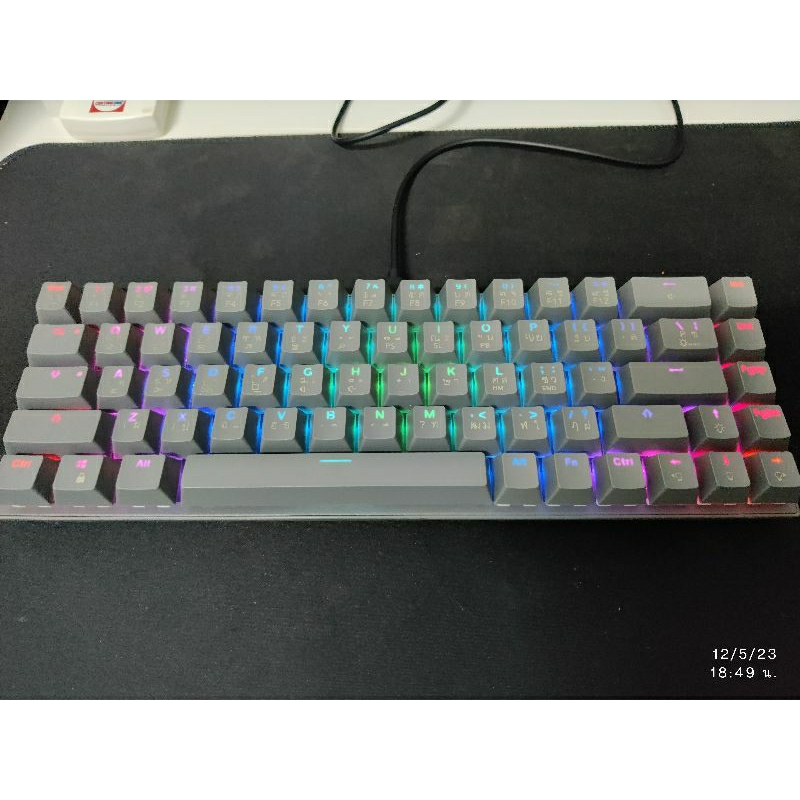 keyboard tsunami gaming rgb mk-68 pro มือสอง