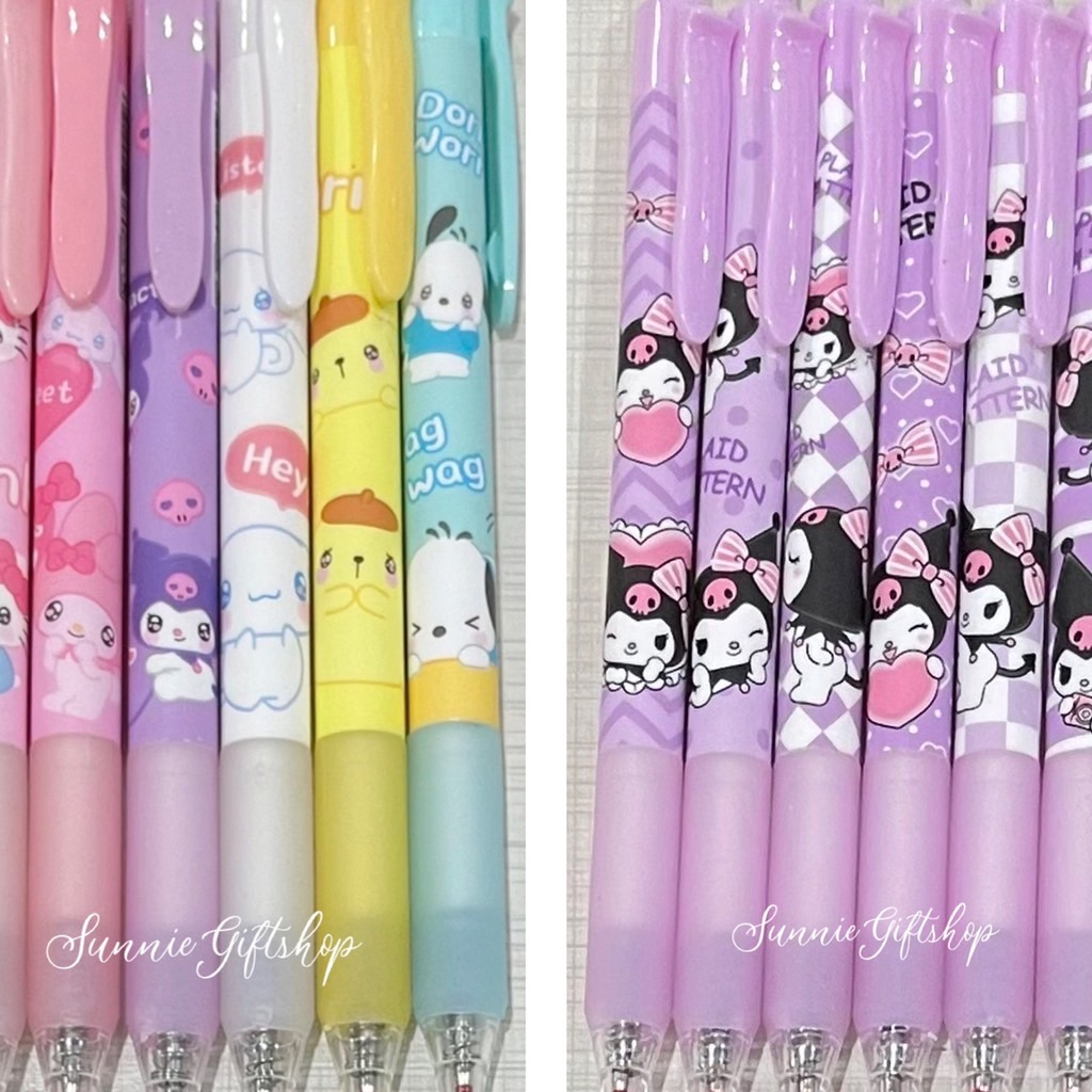ปากกาลบได้ หมึกสีน้ำเงิน 0.5mm ลายการ์ตูน ที่จับยาง