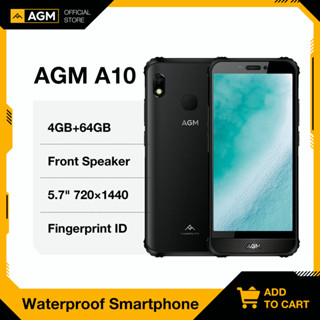 AGM A10 IP68 Waterproof Rugged Phone 64GB/128GB 5.7 inch Android 9.0 Mobiel Phone Fingerprint 4400mAh NFC 4G Smartphone