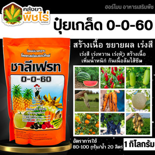 🌽 0-0-60 (ชาลีเฟรท) 1กิโลกรัม เร่งหวาน เร่งสี เร่งหัว