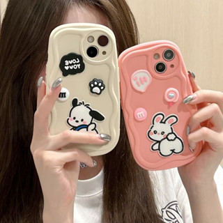 💕พร้อมส่ง💕iPhone 14 13 12 11 Pro Max เคส for เคสไอโฟน11น่ารัก ลูกสุนัข บางเบาพกพาง่าย กระต่าย Case