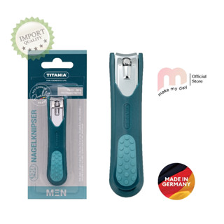 Titania - กรรไกรตัดเล็บสำหรับผู้ชาย (Softtouch toe nail clipper) สี Deep jungle green